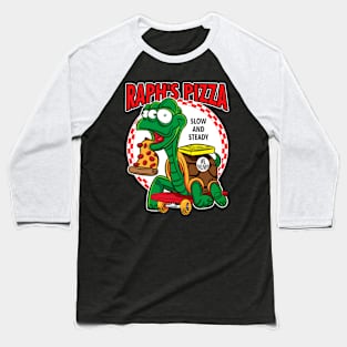 Raph'S Pizza - Mutant Turtle Skateboard Pizza Delivery Baseball T-Shirt